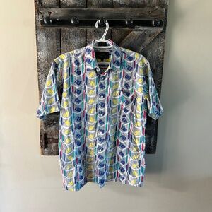 Men's Vintage Sears Graphic Short Sleeve Button Down Shirt